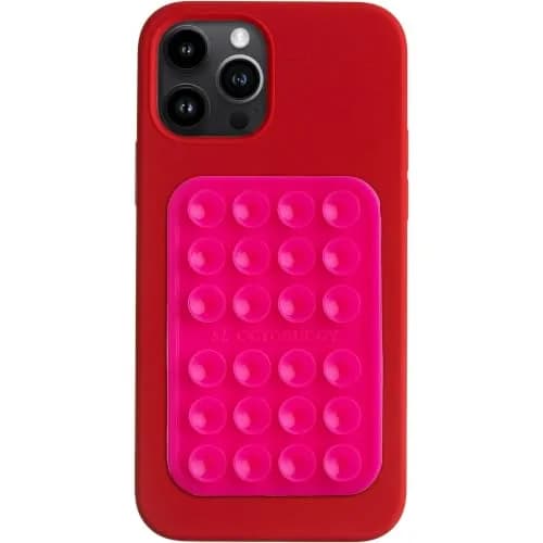 OCTOBUDDY Classic - Silicone Suction Phone Mount, Hot Pink | Hands-Free Content Creation thumbnail 1