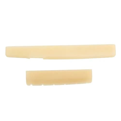LYWSMSK Unbleached Acoustic Guitar Bone Nut & Saddle Set for YMH LL &A Series | Premium Quality thumbnail 1