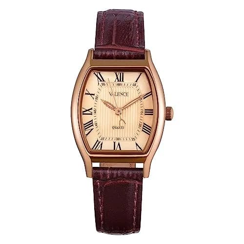 Valence Vintage Women's Square Face Leather Watch - Small Wrist Elegant Gift (30mm/14mm) thumbnail 1