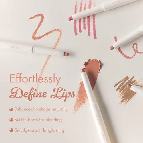 rom&nd Lip Mate Pencil | Lip Liner & Brush | 04 Fig Breeze | 0.5g | Precise, Long-Lasting, Semi-Matte thumbnail 3