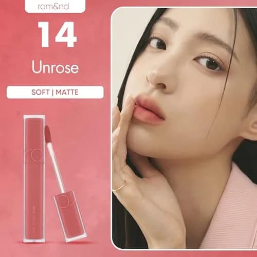 rom&nd Blur Fudge Tint | Velvety Matte K Beauty Lip & Cheek Stain | 14 Unrose | 1oz thumbnail 2