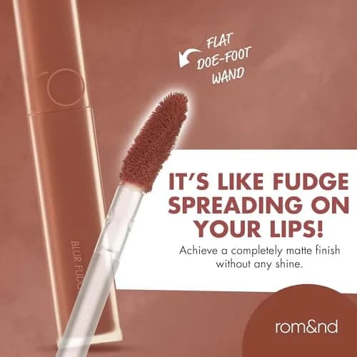 rom&nd Blur Fudge Tint Velvety Matte Lip Stain 0.17oz | Long-Lasting Burnt Orange thumbnail 6