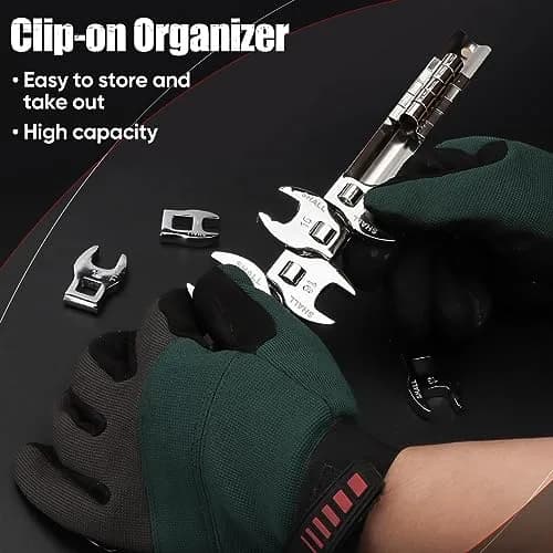 SHALL 3/8" Metric Crowfoot Wrench Set, 11-Piece (10-22mm) | Access Tight Spaces thumbnail 4