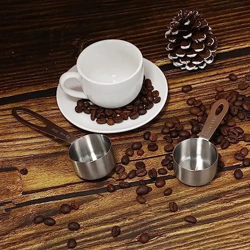 KALIONE 30ml (1/8 Cup) Stainless Steel Measuring Spoon Set | Accurate Dry & Liquid Scoops thumbnail 7