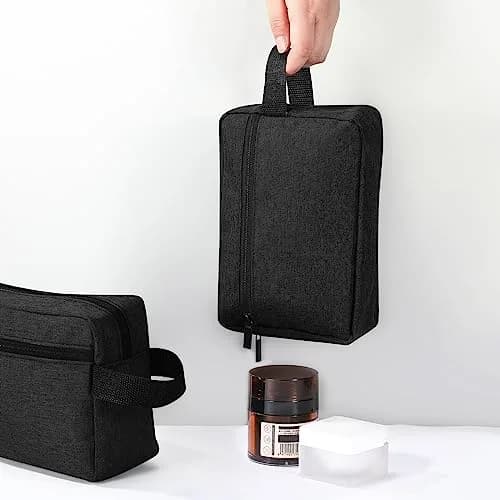 Paterr Travel Toiletry Bag for Women Men | Compact Water-Resistant Oxford Pouch, 16 pcs, Black thumbnail 6