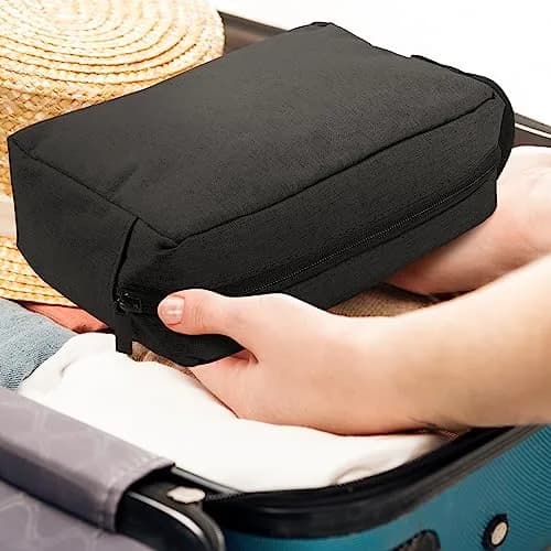 Paterr Travel Toiletry Bag for Women Men | Compact Water-Resistant Oxford Pouch, 16 pcs, Black thumbnail 7