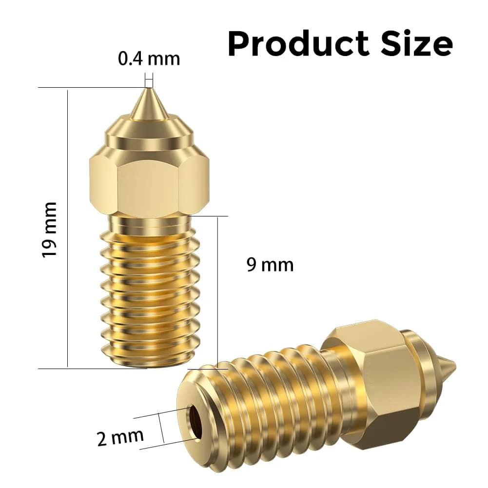 Creality Ender 3 V3 SE Nozzles 0.4mm 5PCS Brass | High-Speed 3D Printer Accessories for Ender 5 S1/Ender 7 thumbnail 6