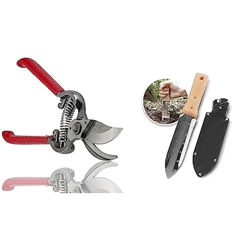 Corona Clipper Garden Shear Scissor | Forged Steel Bypass Pruner & Japanese Weeding Knife thumbnail 1