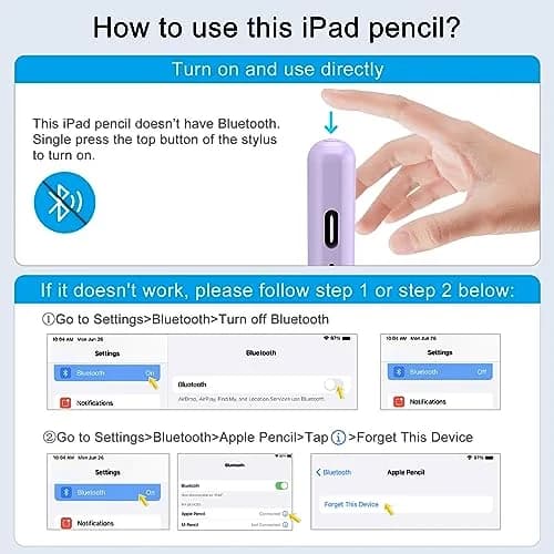 DIGIROOT Stylus Pen for iPad | Fast Charge, Palm Rejection, Compatible with 2018-2025 iPad Models thumbnail 5