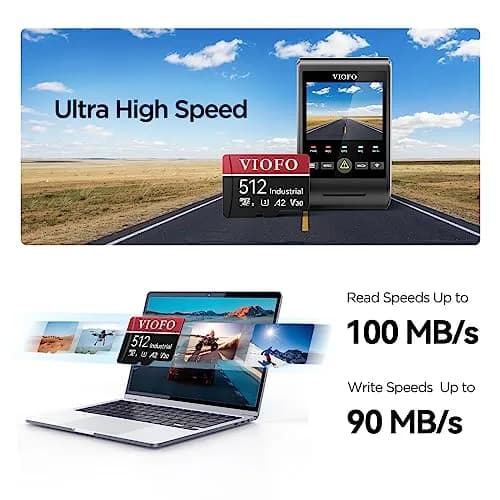 VIOFO 512GB Industrial Grade High Endurance microSD Card | 512GB (15mm x 11mm x 1mm) thumbnail 2