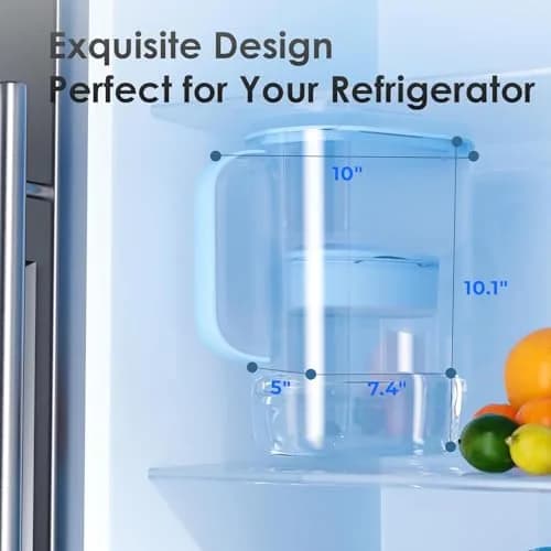 Waterdrop PT-07B-A Alkaline Water Filter Pitcher 10-Cup 3.8L (100 Gallons) | Improves Coffee Taste thumbnail 9