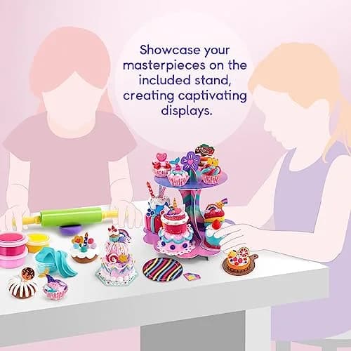 Drama Planet Mini Dessert Clay Kit for Kids, Make & Display Clay Treats | 12 Colors thumbnail 5
