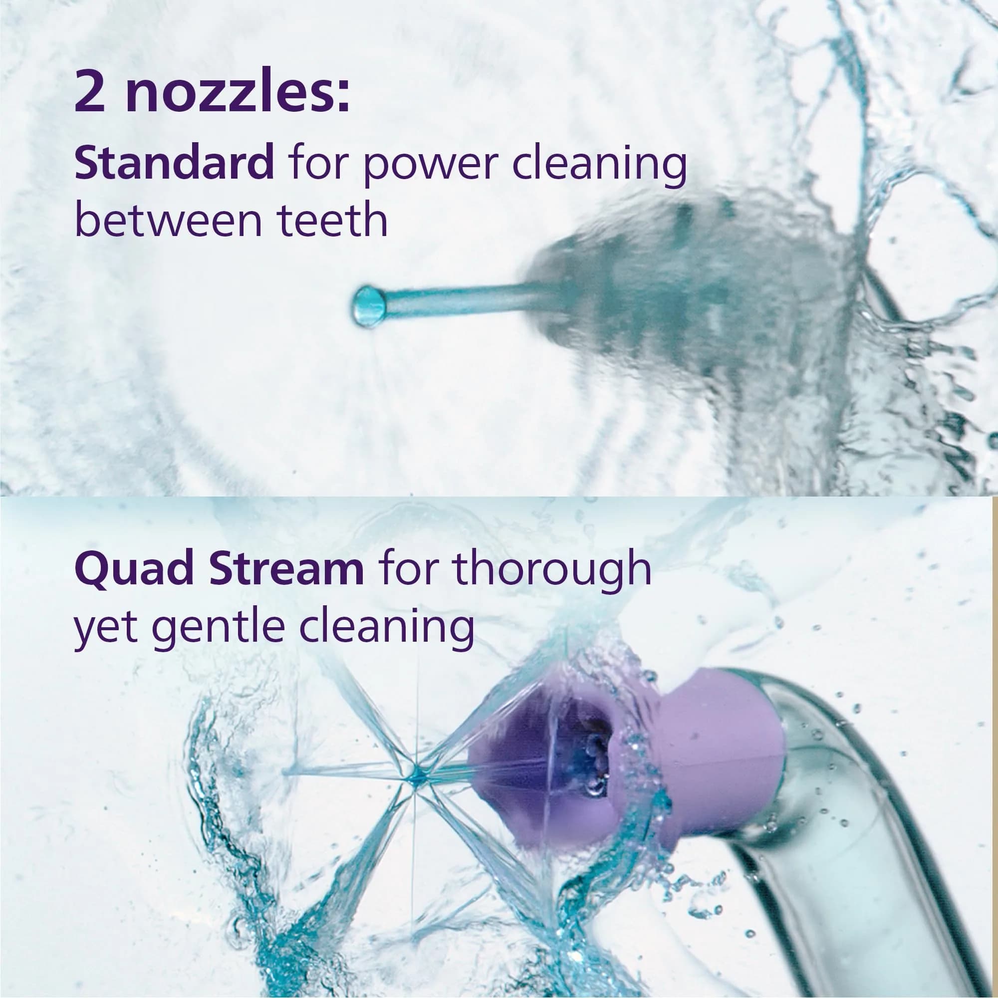 Philips Sonicare Cordless Power Flosser 3000 White Oral Irrigator | Quad Stream Technology - view 6