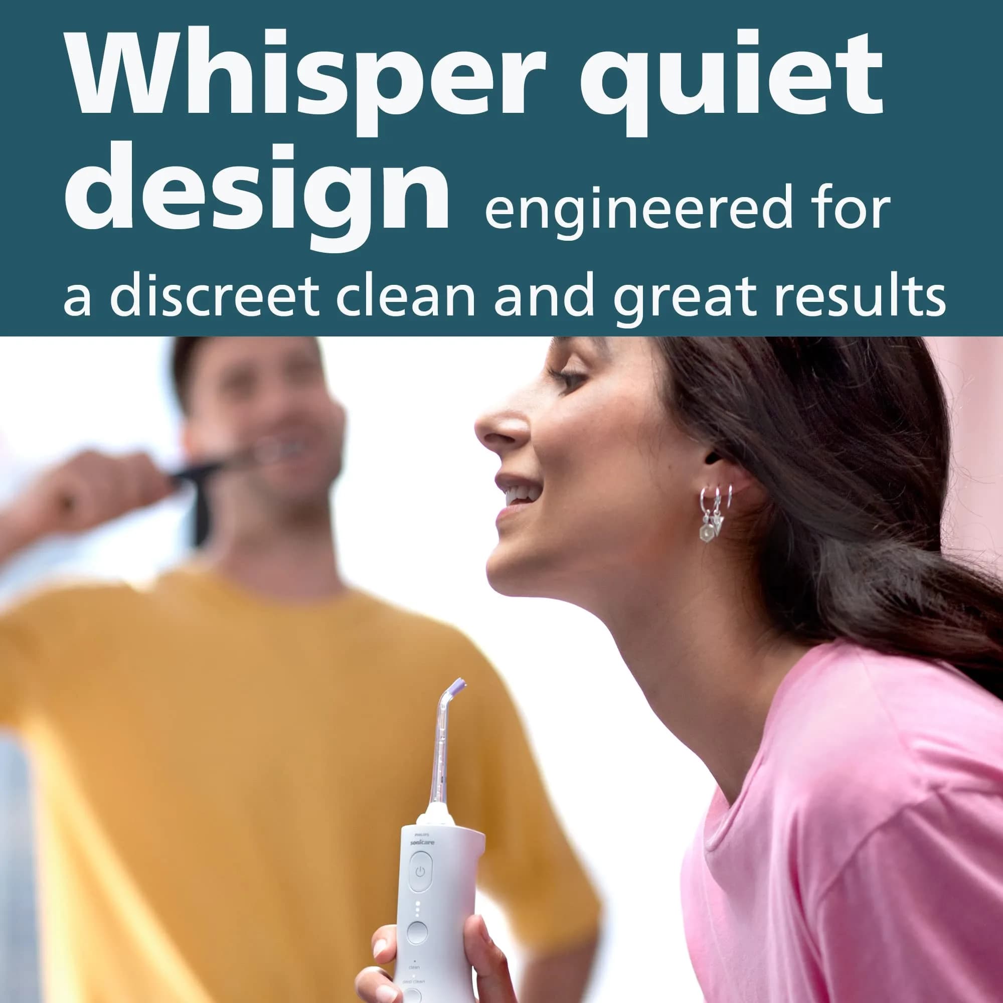 Philips Sonicare Cordless Power Flosser 3000 White Oral Irrigator | Quad Stream Technology - view 8