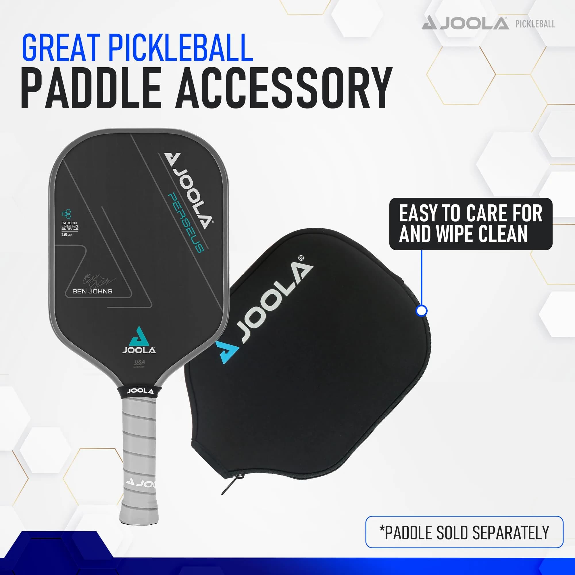 JOOLA Universal Pickleball Paddle Cover - Black Neoprene Sleeve | Fits Paddles Up to 8.5" Wide, 16.5" Long - view 5