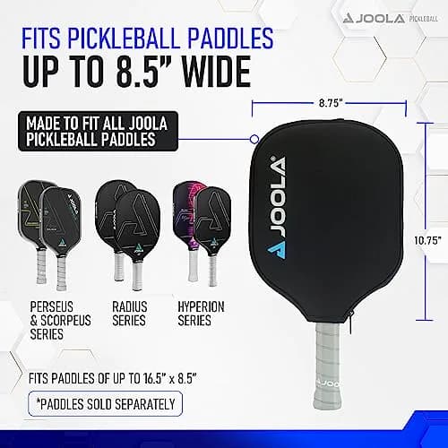 JOOLA Universal Pickleball Paddle Cover - Black Neoprene Sleeve | Fits Paddles Up to 8.5" Wide, 16.5" Long thumbnail 3