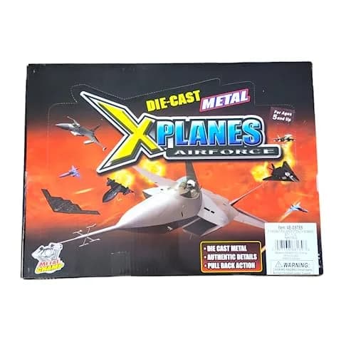 Zugar Land Die-Cast Pullback Stealth Bomber Models (4.25"-5.25") SR-71 Blackbird, F-22 Raptor, F-117 Nighthawk, B2 Bomber | Realistic Military Aircraft Replica thumbnail 8