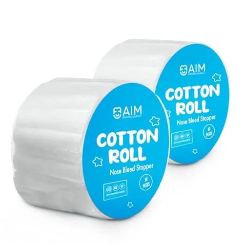 AIM DENTAL SUPPLY Dental Cotton Rolls 200 Count (1.5 Inch) | FDA Approved Absorbent Plugs for Nosebleeds & Dental Use thumbnail 7