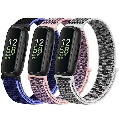 WNIPH Nylon Bands for Fitbit Inspire 3/2/HR/Ace 3/2 160-210mm (3-Pack) | Breathable Sport Replacement Straps thumbnail 1