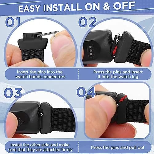 WNIPH Nylon Bands for Fitbit Inspire 3/2/HR/Ace 3/2, 3-Pack, Adjustable Solo Loop Wristbands thumbnail 5