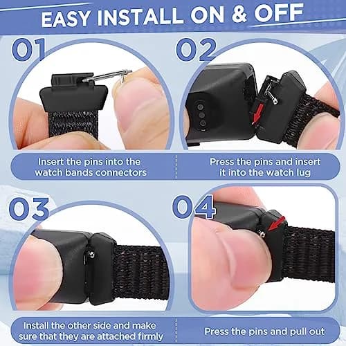 WNIPH Nylon Bands for Fitbit Inspire 3/2/HR/Ace 3/2 160mm-210mm | Breathable Sport Replacement Straps thumbnail 5