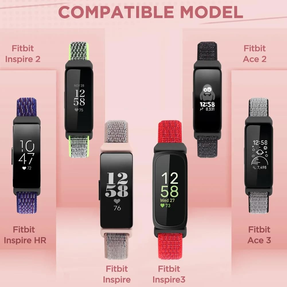 WNIPH Nylon Bands for Fitbit Inspire 3/2/HR/Ace 3/2 160mm-210mm | Breathable Sport Replacement Straps - view 3