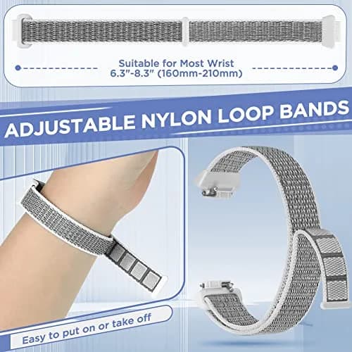 WNIPH Nylon Bands Compatible for Fitbit Inspire 3/2/HR/Ace 3/2 3-Pack | Adjustable Sport Replacement Straps for Women Men thumbnail 4