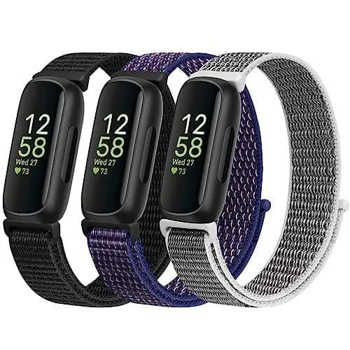 WNIPH Nylon Bands Compatible for Fitbit Inspire 3/2/HR/Ace 3/2 3-Pack | Adjustable Sport Replacement Straps for Women Men thumbnail 1