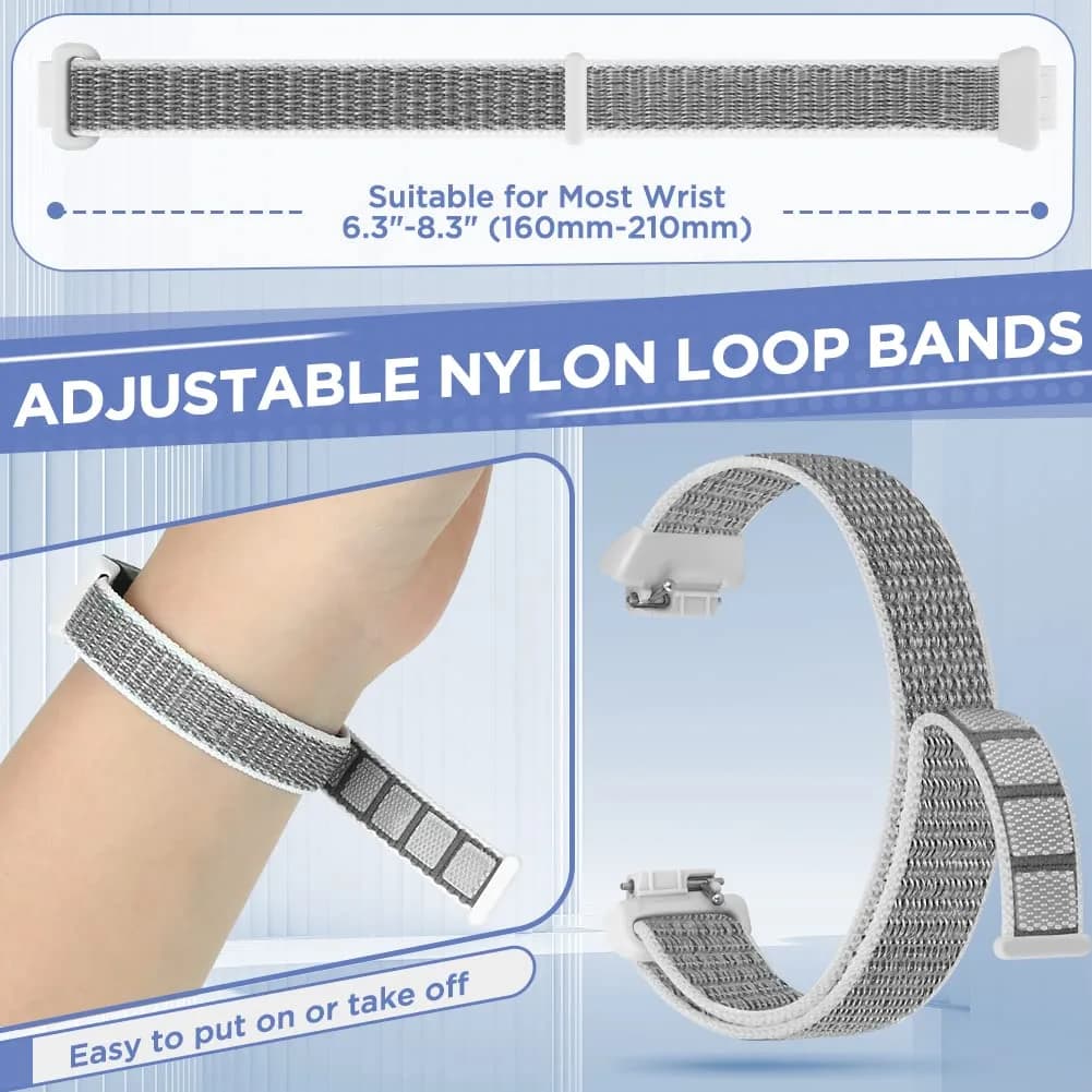 WNIPH Nylon Bands Compatible for Fitbit Inspire 3/2/HR/Ace 3/2 3-Pack | Adjustable Sport Replacement Straps for Women Men - view 4