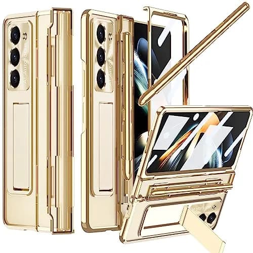 NINKI Samsung Z Fold 5 Case with S Pen & Kickstand | 4-in-1 Hinge Clear Protective Cover thumbnail 1