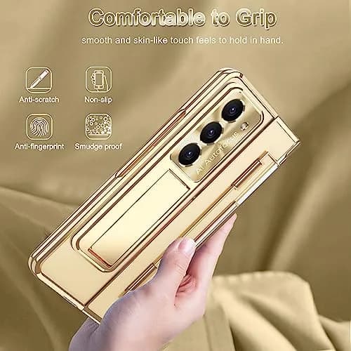 NINKI Samsung Z Fold 5 Case with S Pen & Kickstand | 4-in-1 Hinge Clear Protective Cover thumbnail 7