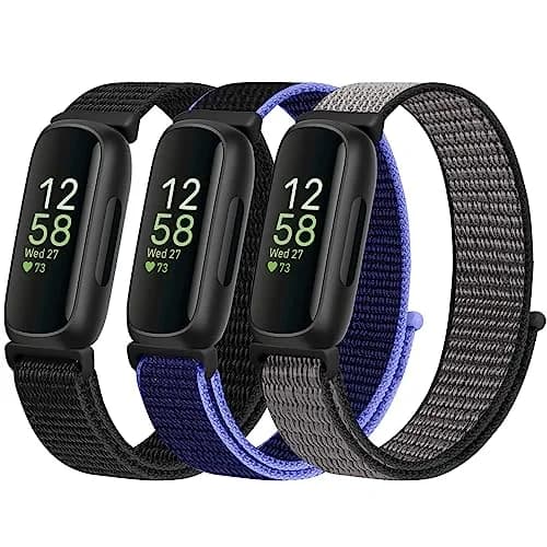 WNIPH Nylon Bands Compatible for Fitbit Inspire 3/2/HR/Ace 3/2 3-Pack | Adjustable Sport Replacement Straps 2cm (0.79in) thumbnail 1
