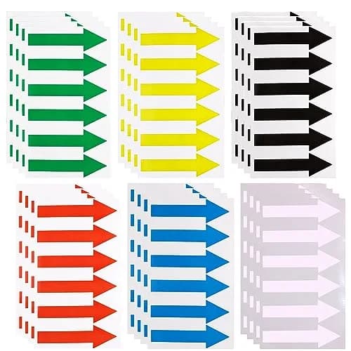 Mini Skater Directional Arrow Stickers 144pcs | Waterproof PVC Floor & Wall Sign Tape for Classroom & Events thumbnail 1