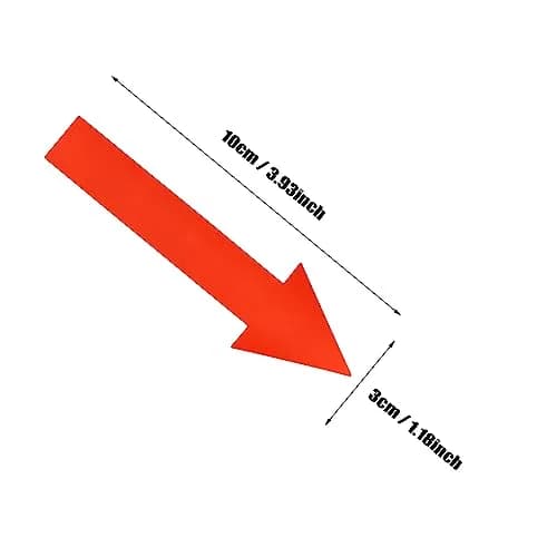 Mini Skater Directional Arrow Stickers 144pcs | Waterproof PVC Floor & Wall Sign Tape for Classroom & Events thumbnail 2