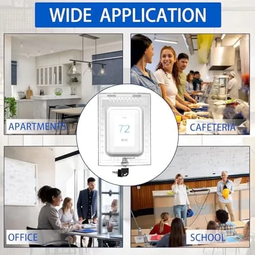Young Dance Universal Thermostat Lock Box with Key, Clear Acrylic, 19.99cm x 14cm x 4.8cm | Prevents Tampering & Saves Energy thumbnail 7
