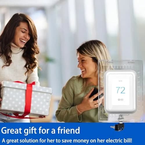 Young Dance Universal Thermostat Lock Box with Key, Clear Acrylic, 19.99cm x 14cm x 4.8cm | Prevents Tampering & Saves Energy thumbnail 3