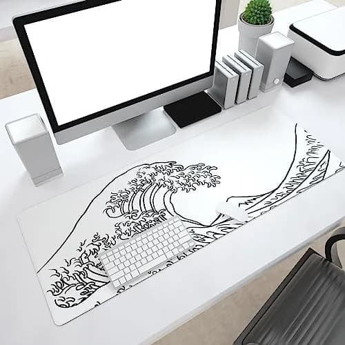 Ovenbird Gaming Mouse Pad with Stitched Edges 31.5 x 11.8 in | Anti-Slip Large Desk Mat for Gamers & Designers thumbnail 7