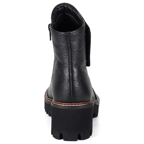 Diba True Light Pier Round Toe Zippered Casual Boots 9.5 M | Ankle Mid Heel 2-3" Black thumbnail 4