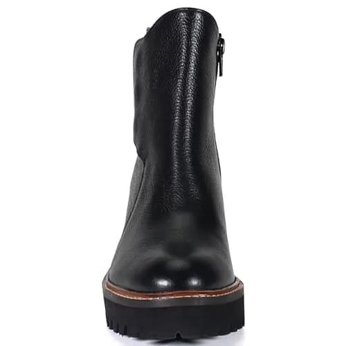 Diba True Light Pier Round Toe Zippered Casual Boots 9.5 M | Ankle Mid Heel 2-3" Black thumbnail 3
