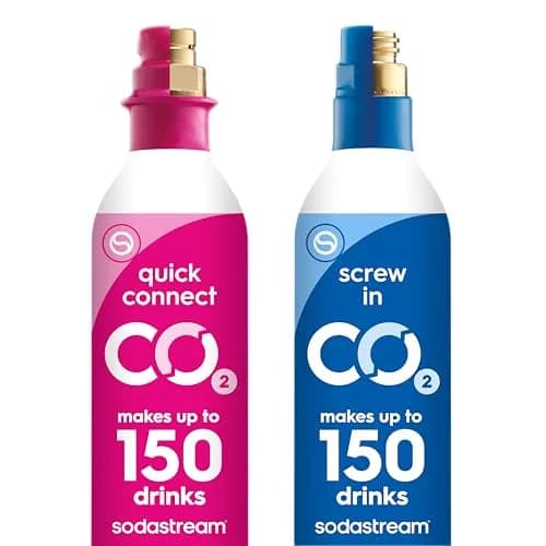 SodaStream CO2 Gas Carbonation Bundle 3 Pack Blue Screw-in System | Never Run Out of CO2 Again thumbnail 6