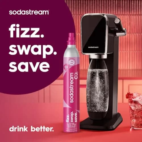 SodaStream 3 x 60L Pink Quick Connect CO2 Cylinders | Makes Up to 180 Liters Sparkling Water thumbnail 8
