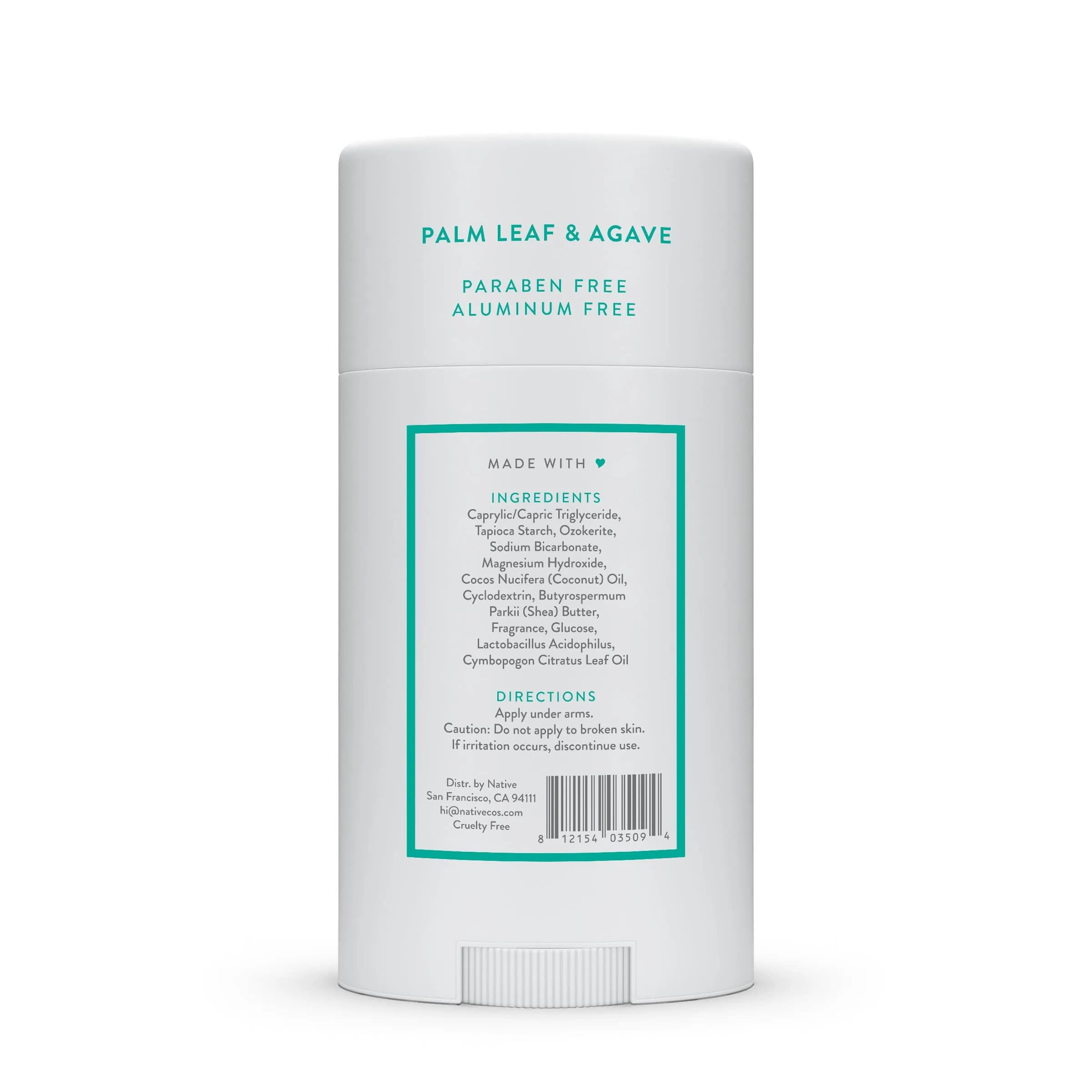 Native Palm Leaf & Agave Deodorant for Women and Men, 76.5 g (2.65 oz) | 72-Hour Odor Control - view 8