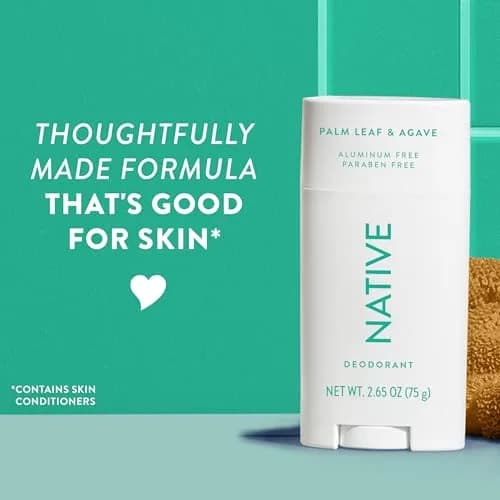 Native Palm Leaf & Agave Deodorant for Women and Men, 76.5 g (2.65 oz) | 72-Hour Odor Control - view 2