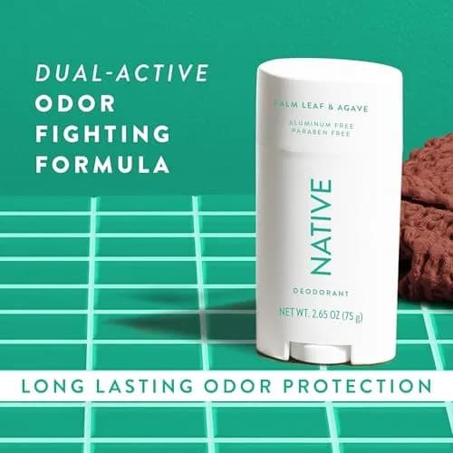 Native Palm Leaf & Agave Deodorant for Women and Men, 76.5 g (2.65 oz) | 72-Hour Odor Control - view 4
