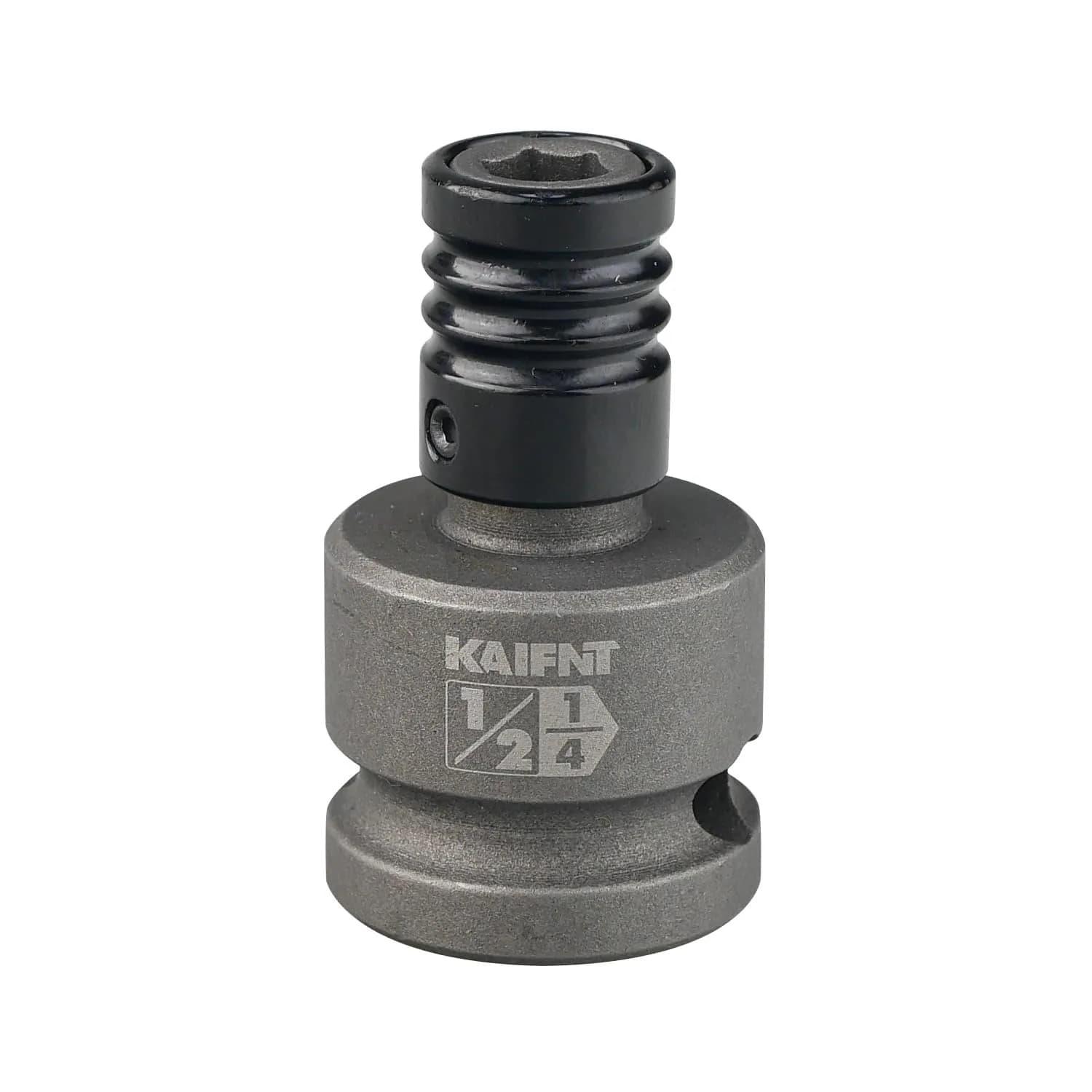 KAIFNT Impact Grade 1/2-inch Drive to 1/4-inch Hex Bit Holder Socket | Quick Change Adapter for Impact Wrenches — 1/2" Drive x 1/4" Hex