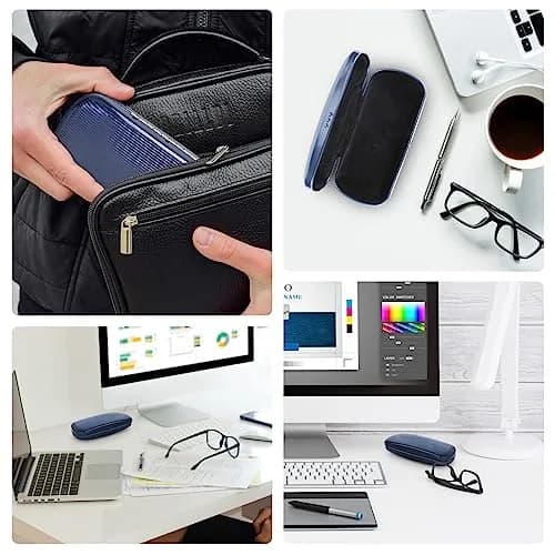 Hifot Metal Eyeglass Case, Hard Shell, Aluminum Spectacles Box, 15.5x6.5cm | Stylish & Durable Eyewear Protection thumbnail 6