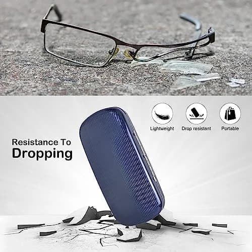 Hifot Metal Eyeglass Case, Hard Shell, Aluminum Spectacles Box, 15.5x6.5cm | Stylish & Durable Eyewear Protection thumbnail 3