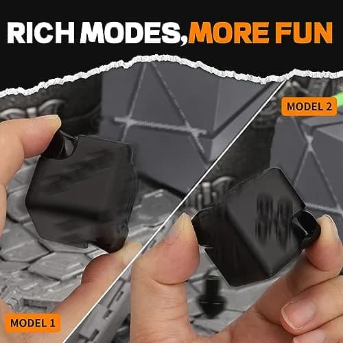 Dilabnba 2-in-1 Metal Infinity Cube Spinner Fidget Toy for Adults Teens, Black | ASTM-Tested for Safe Play thumbnail 4