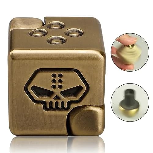 Dilabnba Metal Infinity Cube Spinner 150g (5.3oz) | Smooth 2-in-1 Fidget Toy for Focus & Stress Relief thumbnail 2