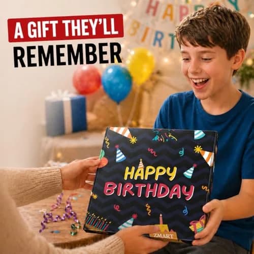 Zmart 11th Birthday Socks Gift Box - Celebration for 11 Year Old Boys & Girls, Birthday Party Favors, Christmas Stocking Stuffer Present thumbnail 6